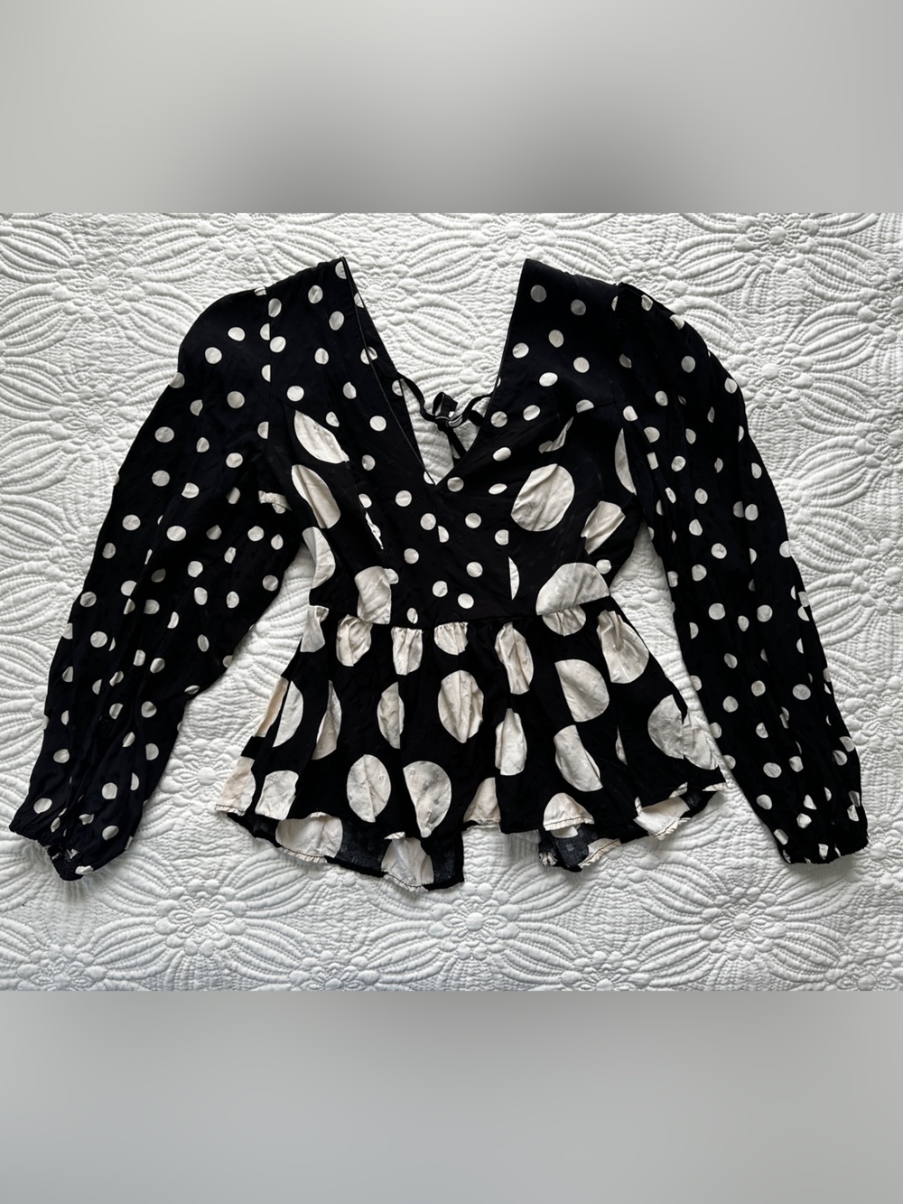Topshop Peplum top low back